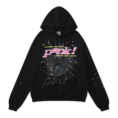 Black Pink Spider Hoodie