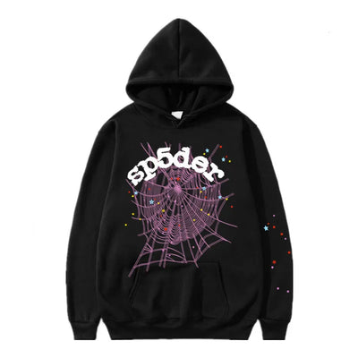 Black Purple spider hoodie