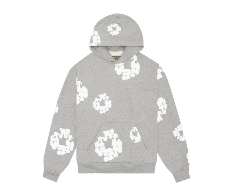 Cotton Wreath Hoodie Grey