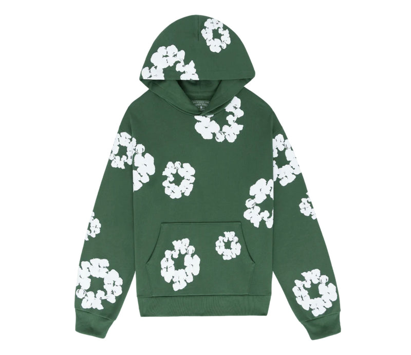 The Cotton Wreath Hoodie Green