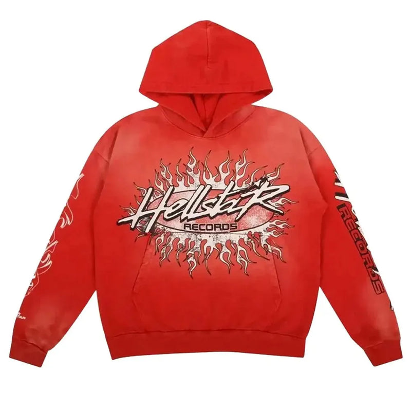 Hellstar Studio Records Red Hoodie