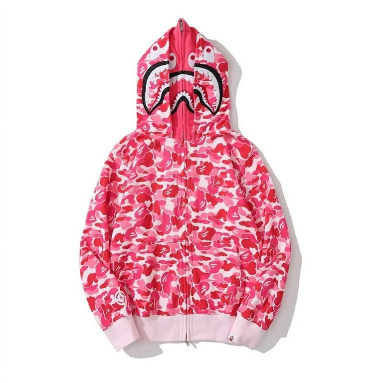 Bape Hoodie Pink