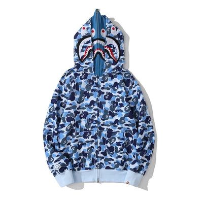 Bape Hoodie Blue